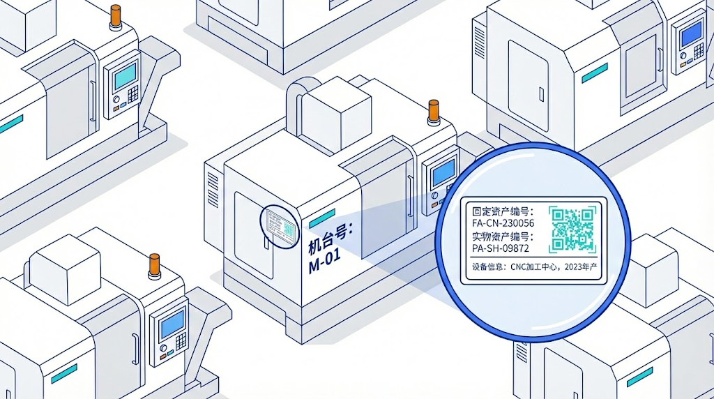 标签使用独立的业务资产编号