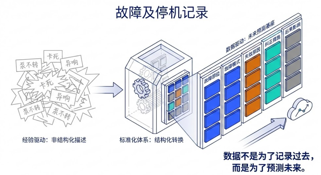 故障记录要把经过写成可统计的结构