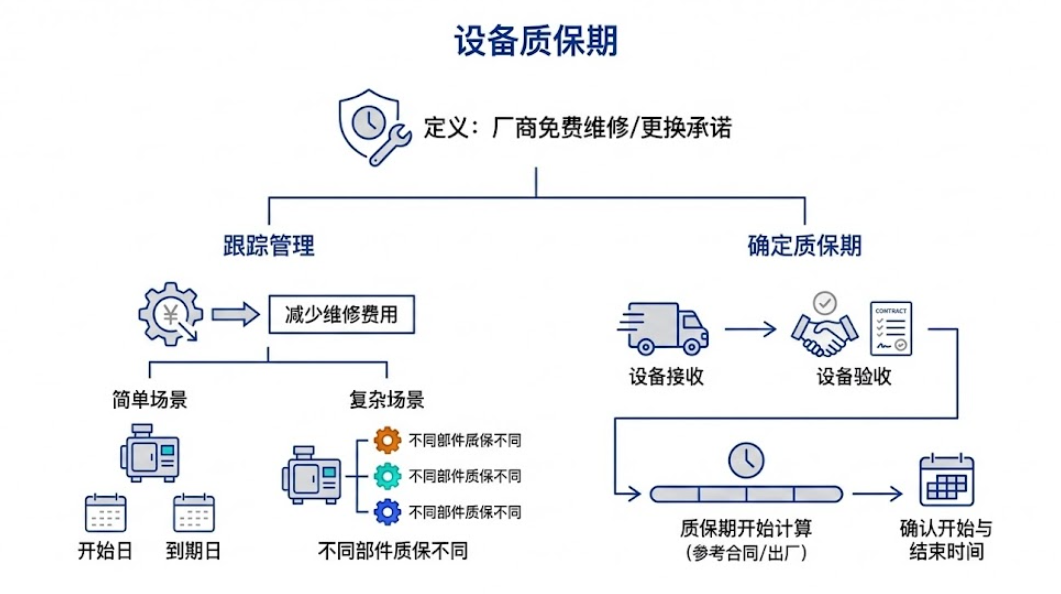 质保期内拦截维修成本，按合同起算到期